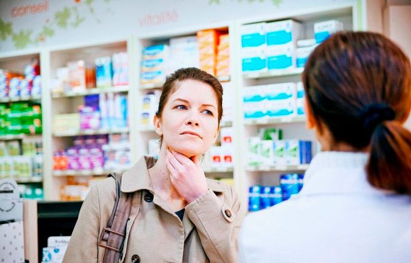Вибір ліки від болю в носоглотці в аптеці
